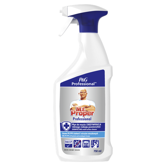 Picture of Mr. PROPER Professional līdzeklis dažādu virsmu dezinficēšanai un tīrīšanai, 750ml