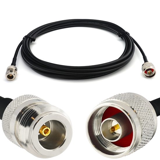 Picture of N Male to N Female 2m RG58/U Coaxial Cable