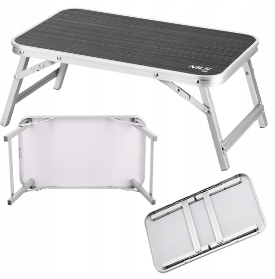 Изображение NC3403 STÓ TURYSTYCZNY SKADANY NISKI 50x30x20 CM SZARY NILS CAMP