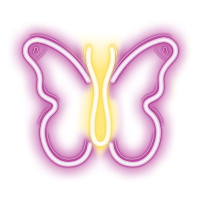 Attēls no Neon LED Light BUTTERFLY pink NNE03 Neolia