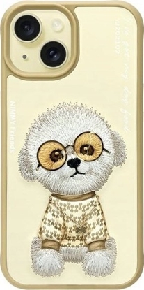 Picture of Nimmy iPhone 15 6.1" case khaki Glasses Cool Dog