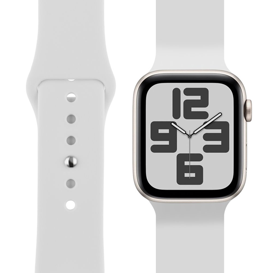 Изображение OBAL:ME Silicone Strap for Apple Watch 38-41mm S-M / white