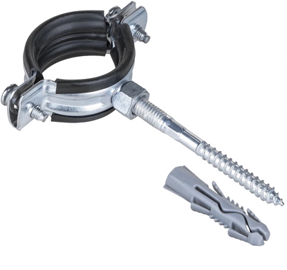 Attēls no Obejma stalowa z uszczelk DN15 1/2  M8/80