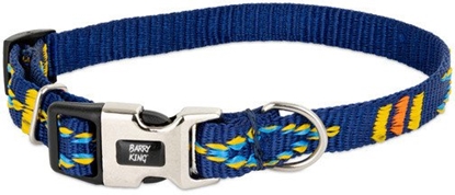 Attēls no Obroa dla psa, granatowa, wzr etniczny, tama polipropylenowa, 20mm/35-54cm