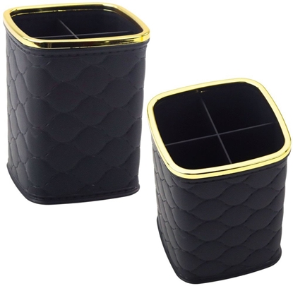 Picture of Organizer Pojemnik Na Pdzle Cztery Przegrody Czarny 12 x 9,5cm LEAN