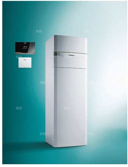 Picture of Pakiet pompa ciepa solanka-woda VWF 88/4 z wbudowanym zasobnikiem 185 l+ VRC 720 flexoCOMPACT exclusive