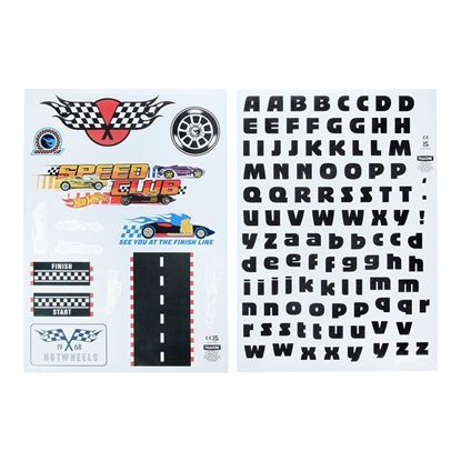 Изображение Paladone Hot Wheels Personalisation Wall Decals