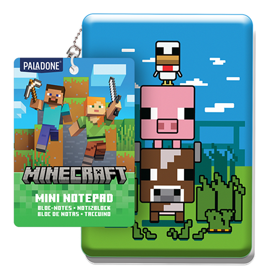 Picture of Paladone Minecraft Mini Puffy Notepad Keyring