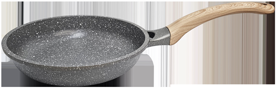 Изображение Panna alumīnija Amber 20cm, ar koka imitācijas rok