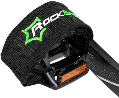 Изображение Paski do pedaów rowerowych lekkie wytrzymae - czarne