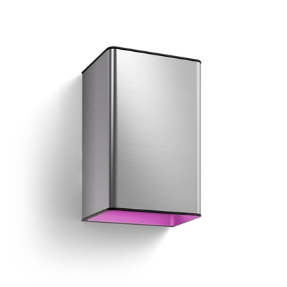 Изображение Philips Hue WCA Resonate Outdoor Wall Lantern, Inox | 8 W | 2000-6500 Hue White Colour Ambiance