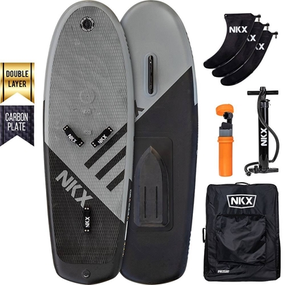 Attēls no Piepūšams sērfošanas dēlis NKX Nemesis Pro 7'5 Grey