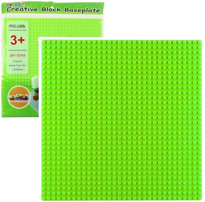 Attēls no Pyta Plansza Konstrukcyjna Do Klocków Budowania Jasnozielona 25,5x25,5 cm LEAN TOYS