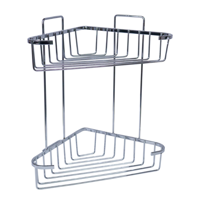 Picture of Plaukts stūra divstāvīgs Eden 16x28x33cm, hromēts