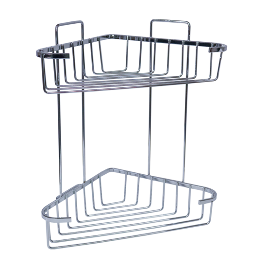 Picture of Plaukts stūra divstāvīgs Eden 16x28x33cm, hromēts