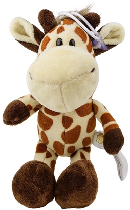 Attēls no Pluszowa Maskotka Przytulanka yrafa Z Przyssawk 23 x 12 cm LEAN TOYS