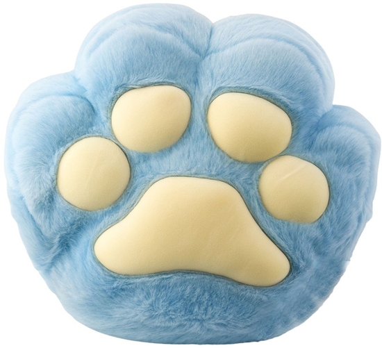 Picture of Pluszowa Poduszka Przytulanka Z Kieszeni Na Rce Ogrzewacz Niebieska 40cm LEAN Toys