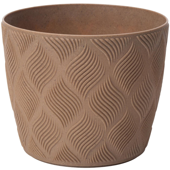 Picture of Puķu pods Flow Petit Eco 17cm, brūns