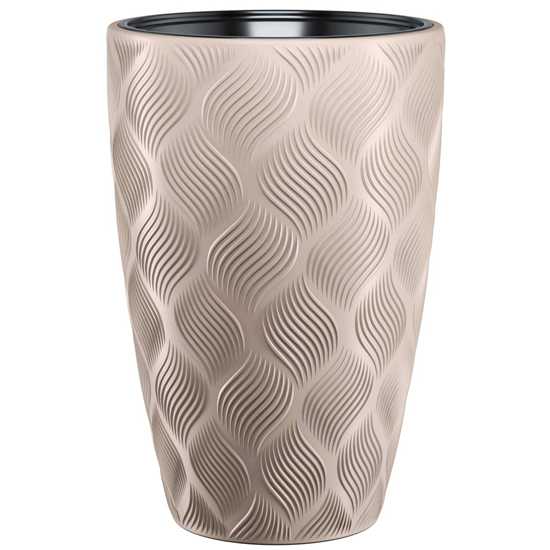 Picture of Puķu pods Flow Slim 30cm 24L, brūns