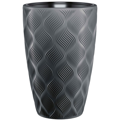 Attēls no Puķu pods Flow Slim 30cm 24L, melns