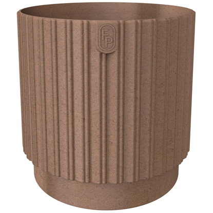 Attēls no Puķu pods Mika Cyli 14cm, Eco Wood brūns