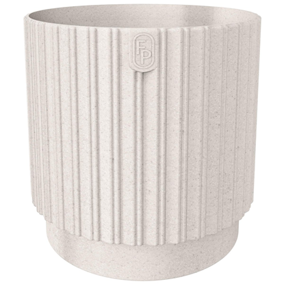 Attēls no Puķu pods Mika Cyli 26cm, Eco Wood balts