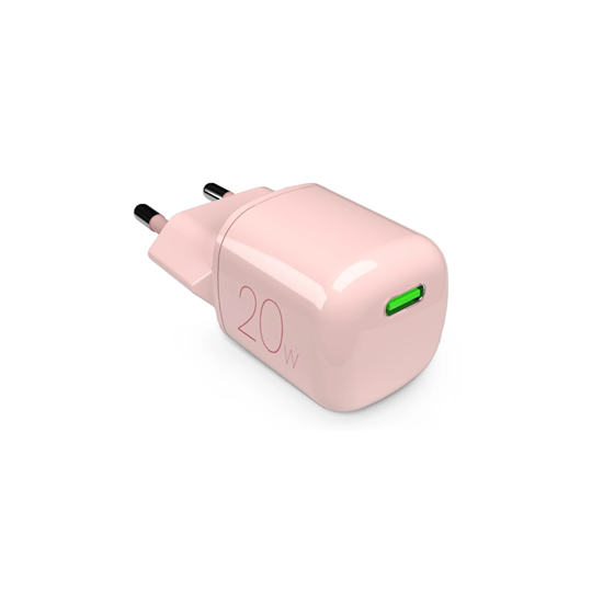 Picture of Puro 20W GaN USB-C Wall Charger - Pink