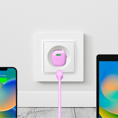 Picture of Puro Elektrik Puro 20W GaN USB-C Wall Charger - Pink
