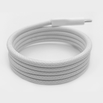 Picture of Puro Elektrik Puro Magnetic USB-C - USB-C 60W USB 3.2 (20 Gbps) 1m Magnetic Cable - White