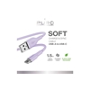 Изображение Puro Elektrik Puro Soft USB-A - USB-C Cable 1.5m - Purple