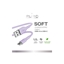 Attēls no Puro Elektrik Puro Soft USB-A - USB-C Cable 1.5m - Purple