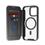 Picture of Puro Puro Book Mag MagSafe Leather Case with Flap and Card Slot for iPhone 16 Pro - Black