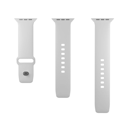 Attēls no Puro Puro Icon Silicone Strap for Apple Watch 42 / 44 / 45 / 49 mm - White (2 pcs.)