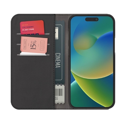 Изображение Puro Puro Wallet Detachable MagSafe 2in1 PU Leather Case with Flap and Wallet for iPhone 15 - Black