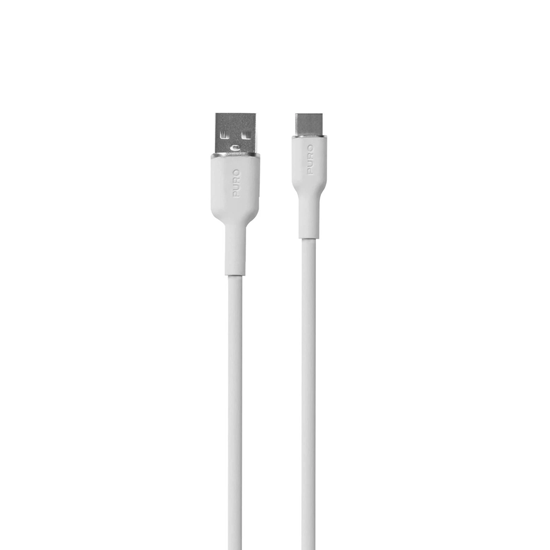 Picture of Puro Soft USB-A - USB-C Cable 1.5m - White