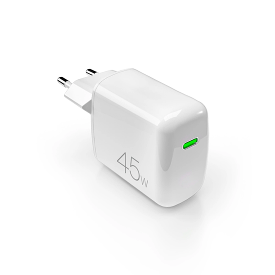 Picture of Puro Super Mini 45W PD GaN USB-C Wall Charger - Wh