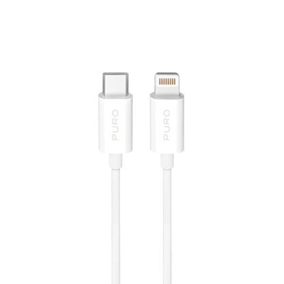 Attēls no Puro TPE 20W USB-C - Lightning Cable 2m - White