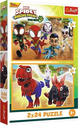 Picture of PUZZLE 2x24 Spidey i dinozaury 34432