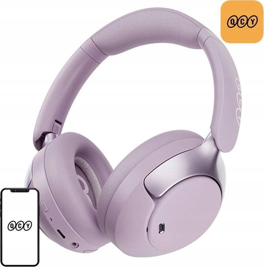 Picture of QCY H3 pro ANC Bluetooth 5.4 LDAC/AAC/SBC Wireless Over-Ear Headphones (Purple)