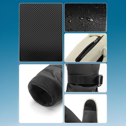 Picture of Qunature Qunature Full Length Ski Gloves Size L - Light Brown