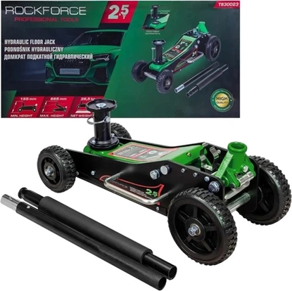 Attēls no Rockforce Podnonik hydrauliczny 2.5t (h min 155mm, h max 665mm)