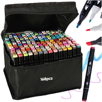 Изображение RoGer Double-sided alcohol markers 168pcs