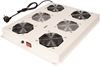 Picture of Roline 19" roof fan unit with 4 fans, ON/OFF for server rack grey