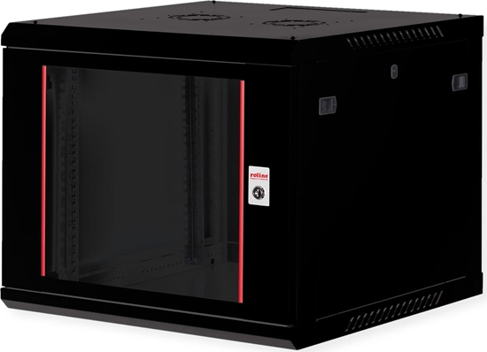Picture of Roline 19" Wall Cabinet Basic Plus 9U, 600x600 BxT black