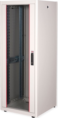 Attēls no Roline 19-inch network cabinet Basic 32 U, 600x600 WxD glass door grey