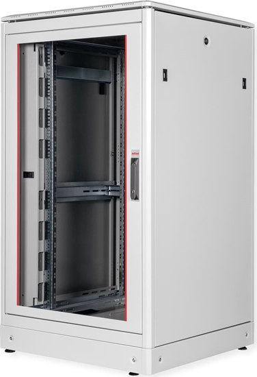 Изображение Roline 19-inch network cabinet Pro 26 U, 800x800 WxD glass door grey
