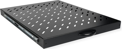 Attēls no Roline 19-inch shelf 1 U, extendable 550 T 25 kg black