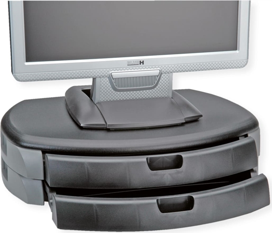 Picture of Roline Dual Monitor/Printer Stand Trend, black