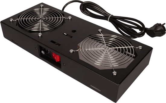 Picture of Roline Fan unit with 1 fan, for 19" Wall Cabinet black