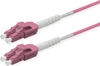 Picture of Roline Fibre Optic Jumper Cable, Duplex, 50/125µm, OM4, LC/LC, UNIBOOT, violet, 20 m